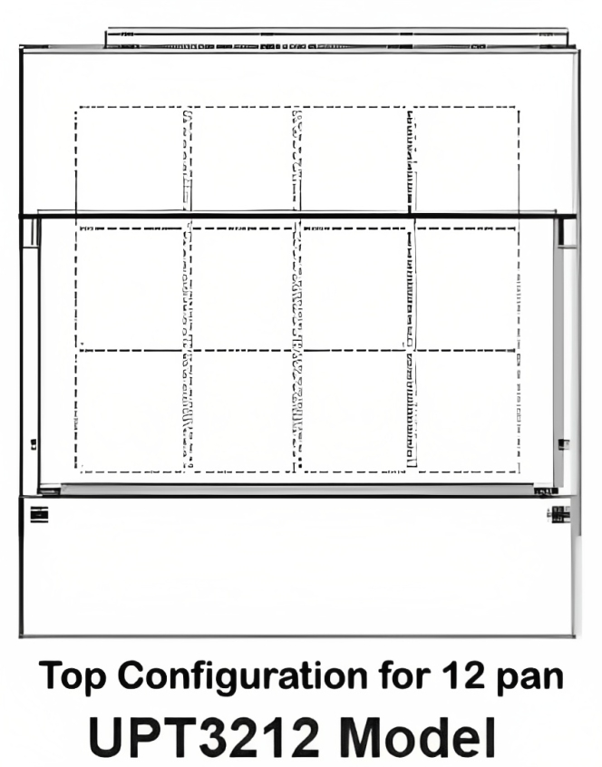 Traulsen UPT3212-D-SB 1-Section 2 Drawer Refrigerated Salad/Sandwich Prep Table with Roll-Top Lid & Stainless Steel Back 27" - Holds (12) 1/6 Size Pans - 9.3 cu. ft. - 115v