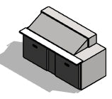 Traulsen UPT7224-LL-SB 2-Section 2 Left/Left Hinged Door Refrigerated Salad/Sandwich Prep Table with Roll-Top Lid & Stainless Steel Back 72" - Holds (24) 1/6 Size Pans - 24.5 cu. ft. - 115v