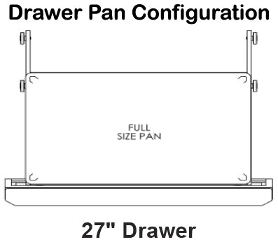 Traulsen UST276-D 1-Section 2 Drawer Refrigerated Salad/Sandwich Prep Table with Low Profile Flat Lid 27" - Holds (6) 1/6 Size Pans - 7.7 cu. ft. - 115v