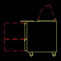 Traulsen UST276-D 1-Section 2 Drawer Refrigerated Salad/Sandwich Prep Table with Low Profile Flat Lid 27" - Holds (6) 1/6 Size Pans - 7.7 cu. ft. - 115v