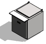 Traulsen UST279-L-SB 1-Section Left Hinged 1 Door Refrigerated Salad/Sandwich Prep Table with Low Profile Flat Lid & Stainless Steel Back 27" - Holds (9) 1/6 Size Pans - 7.7 cu. ft. - 115v