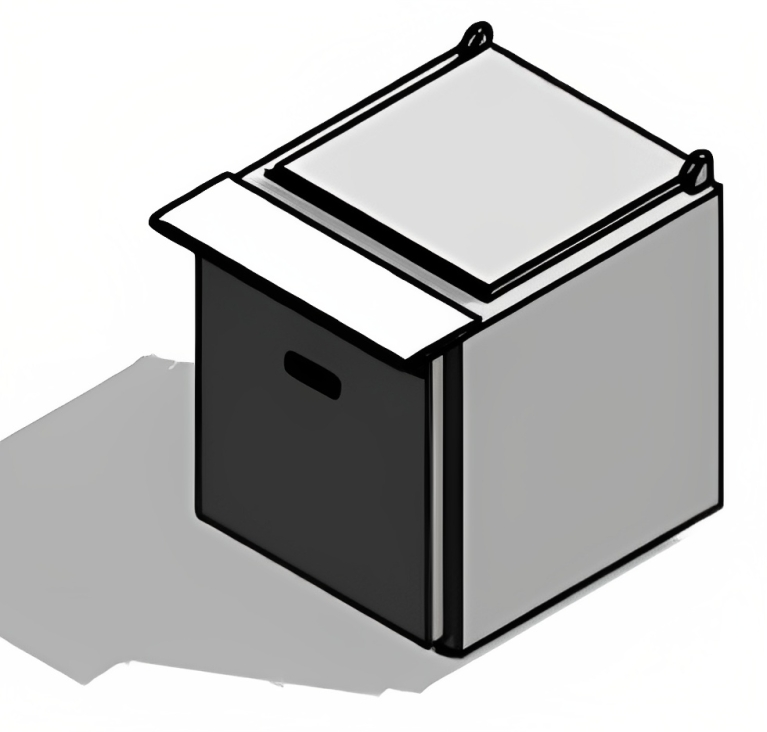 Traulsen UST279-R 1-Section Right Hinged 1 Door Refrigerated Salad/Sandwich Prep Table with Low Profile Flat Lid 27" - Holds (9) 1/6 Size Pans - 7.7 cu. ft. - 115v