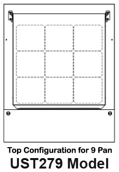 Traulsen UST279-R 1-Section Right Hinged 1 Door Refrigerated Salad/Sandwich Prep Table with Low Profile Flat Lid 27" - Holds (9) 1/6 Size Pans - 7.7 cu. ft. - 115v
