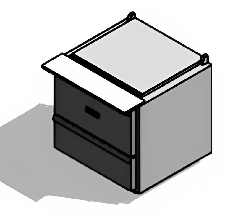 Traulsen UST2312-D 1-Section 2 Drawer Refrigerated Salad/Sandwich Prep Table with Low Profile Flat Lid 32" - Holds (12) 1/6 Size Pans - 8.8 cu. ft. - 115v