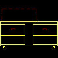 Traulsen UST7212-DD 2-Section 4 Drawer Refrigerated Salad/Sandwich Prep Table with Low Profile Flat Lid 72" - Holds (12) 1/6 Size Pans - 20 cu. ft. - 115v