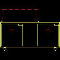 Traulsen UST7212-LL 2-Section Left/Left Hinged 2 Door Refrigerated Salad/Sandwich Prep Table with Low Profile Flat Lid 72" - Holds (12) 1/6 Size Pans - 20 cu. ft. - 115v