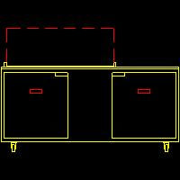 Traulsen UST7212-LR 2-Section Left/Right Hinged 2 Door Refrigerated Salad/Sandwich Prep Table with Low Profile Flat Lid 72" - Holds (12) 1/6 Size Pans - 20 cu. ft. - 115v