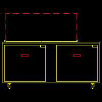 Traulsen UST7224-LL 2-Section Left/Left Hinged 2 Door Refrigerated Salad/Sandwich Prep Table with Low Profile Flat Lid 72" - Holds (24) 1/6 Size Pans - 20 cu. ft. - 115v