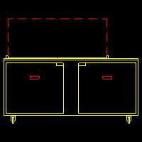 Traulsen UST7224-LR 2-Section Left/Right Hinged 2 Door Refrigerated Salad/Sandwich Prep Table with Low Profile Flat Lid 72" - Holds (24) 1/6 Size Pans - 20 cu. ft. - 115v