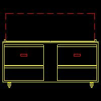 Traulsen UST7230-DD 2-Section 4 Drawer Refrigerated Salad/Sandwich Prep Table with Low Profile Flat Lid 72" - Holds (30) 1/6 Size Pans - 20 cu. ft. - 115v