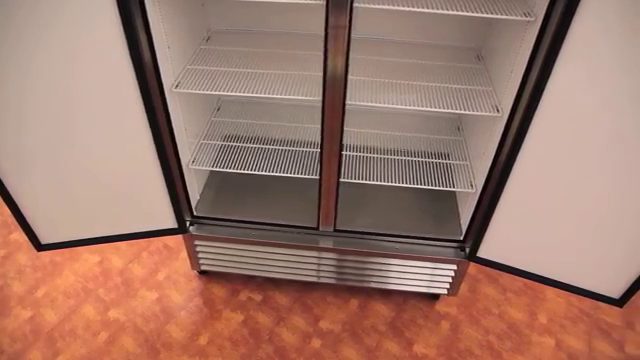 True T-72-HC 3-Section Left/Right/Right Hinged 3 Solid Swing Door Reach-In Refrigerator 78" - 72 cu. ft. - 115v