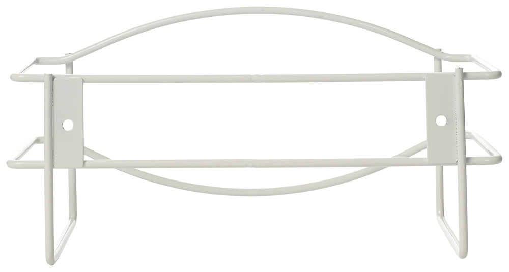 Winco WHW-11 Wall-Mount Steel Wire Disposable Glove Box Holder 10-1/4" x 3-5/8" x 5"H - White - Fits (1) 9-3/4" x 3-1/4" Box - 12/Case