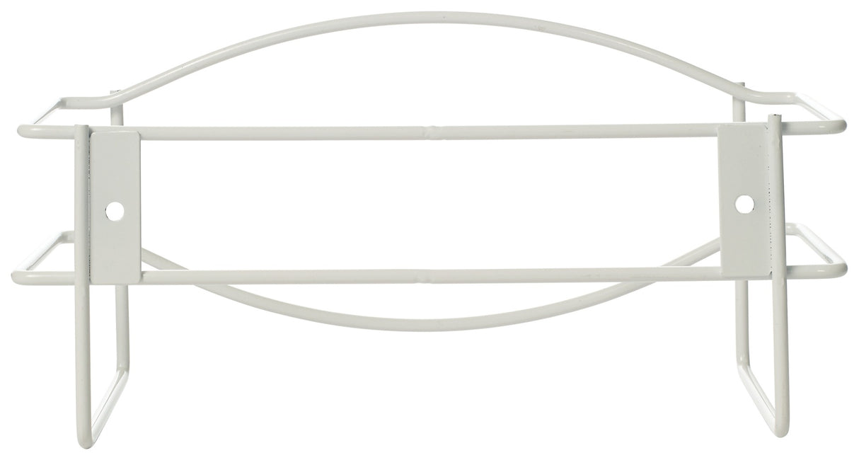 Winco WHW-11 Wall-Mount Steel Wire Disposable Glove Box Holder 10-1/4" x 3-5/8" x 5"H - White - Fits (1) 9-3/4" x 3-1/4" Box - 12/Case