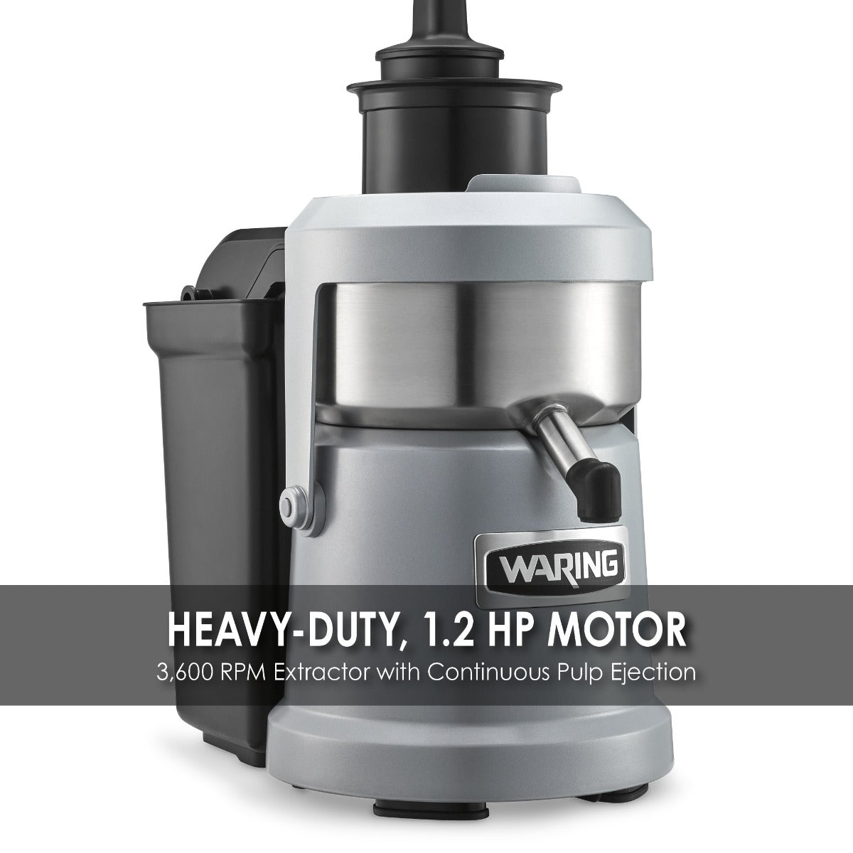 Waring WJX80 Electric Continuous Pulp Eject Juice Extractor / Juicer - 120v