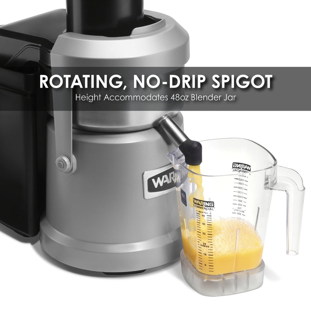 Waring WJX80 Electric Continuous Pulp Eject Juice Extractor / Juicer - 120v