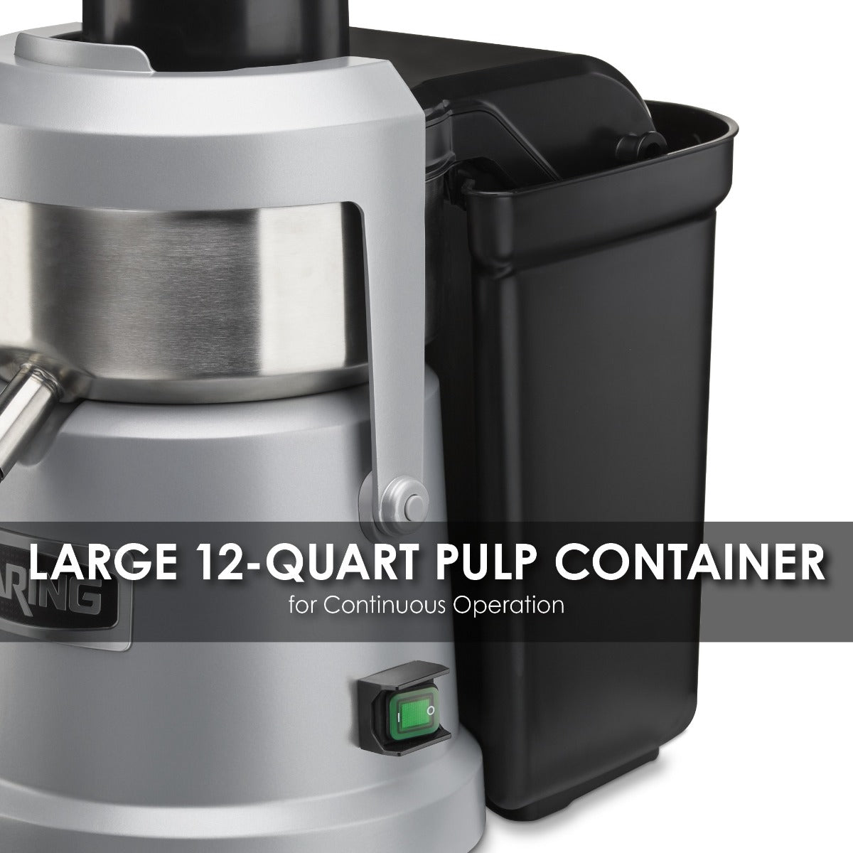 Waring WJX80 Electric Continuous Pulp Eject Juice Extractor / Juicer - 120v