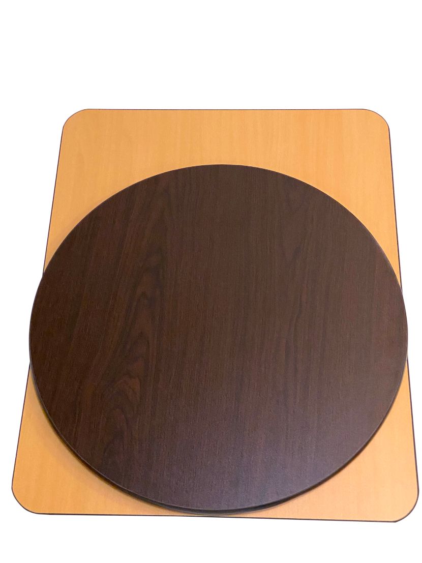 AAA Furniture Wholesale WOT30R Reversible Round Table Top 30" - Walnut/Oak