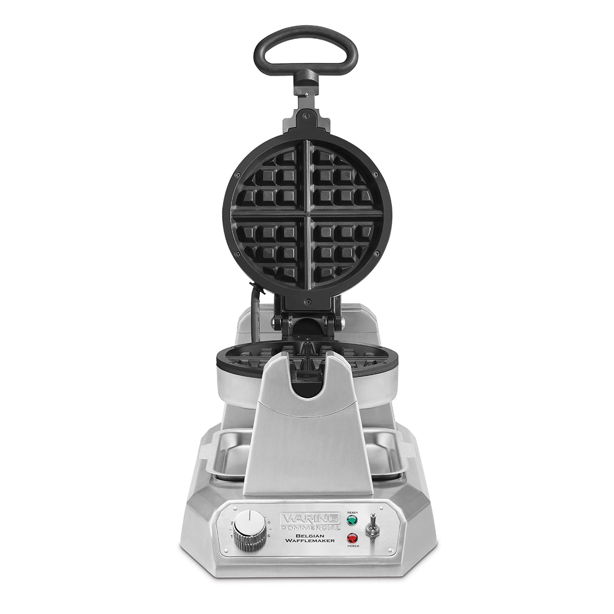 Waring WW180 Single Belgian Waffle Maker with Rotary Feature and Nonstick Plates- 120v, 1200W