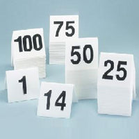 Serveware Smallware - Signs - Tabletop Signs - Table Numbers - Cards & Tents