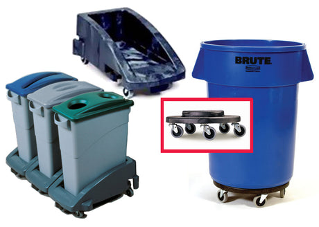 Janitorial Supplies - Trash Supplies - Trash Can Dollies