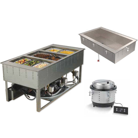 Restaurant Equipment - Food Warming - Steam Tables & Holding Equipment - Food Bar Equipment & Supplies - Hot / Cold Drop-In Food Wells and Soup Wells and Frost Tops [B2B]