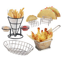 Serveware Smallware - Serveware - Baskets - Metal Serving Baskets - Metal Food Baskets