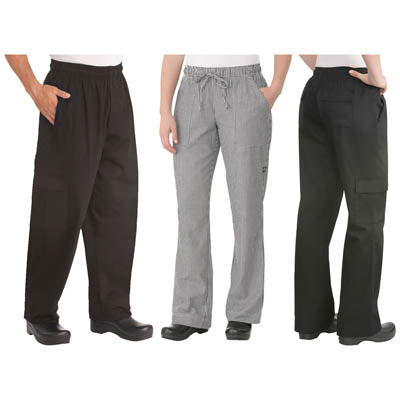 Kitchen Supplies - Textiles: Gloves - Aprons - Towels - Apparel & More - Chef Pants