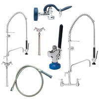 Restaurant Equipment - Commercial Warewashing & Storage - Faucets and Plumbing - Pre-Rinse Faucets, Hoses, and Spray Valves