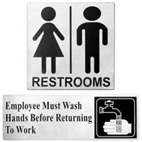 Serveware Smallware - Signs - Informational and Compliance Signs - Restroom Signs