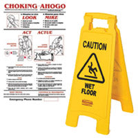 Serveware Smallware - Signs - Informational and Compliance Signs - Safety Signs / Posters [B2B]