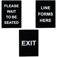 Serveware Smallware - Signs - Crowd Control Signs & Stanchions - Stanchion Signs