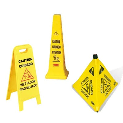 Janitorial Supplies - Mopping Supplies - Wet Floor Safety Signs [B2B]