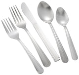 Winco 0001-03 Dominion 18/0 Stainless Steel Medium Weight Dinner Spoon 7" - 600/Case