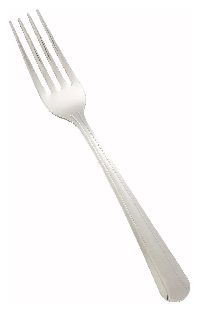 Winco 0001-05 Dominion 18/0 Stainless Steel Medium Weight Dinner Fork 7-1/8" - 600/Case