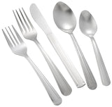 Winco 0001-06 Dominion 18/0 Stainless Steel Medium Weight Salad Fork 6-1/8" - 600/Case