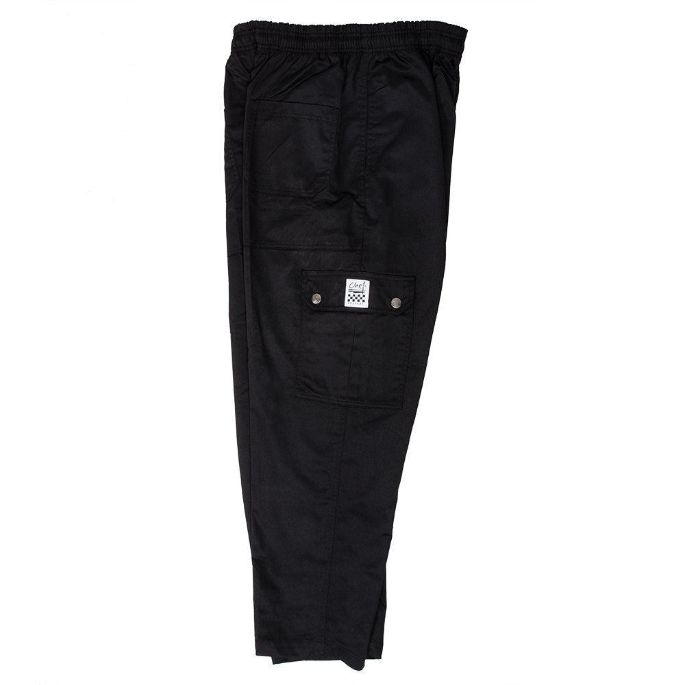 【Anyone more】24SS★ [A/M] Chef Strap Cargo Wide Pants Amazon.com: KNG Black Baggy Cargo Chef Pants for Men and