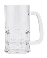 GET 00084-1-SAN-CL SAN Plastic Beer Mug 12 oz. - Clear - 24/Case