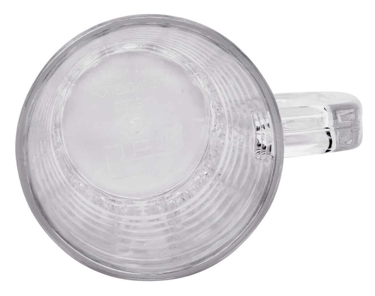 GET 00084-1-SAN-CL SAN Plastic Beer Mug 12 oz. - Clear - 24/Case