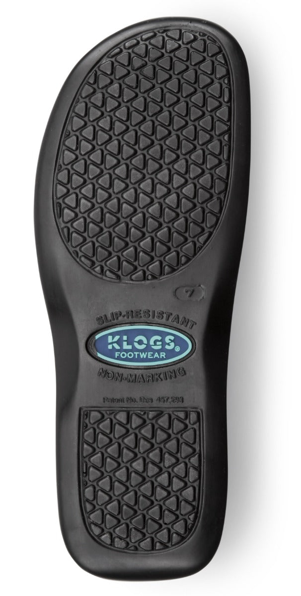Klogs Footwear 0011-6002-W6-MW Boca Women's Slip Resistant Clog / Chef Shoes with TRUComfort Insole - Black - Size 6 - Medium Wide