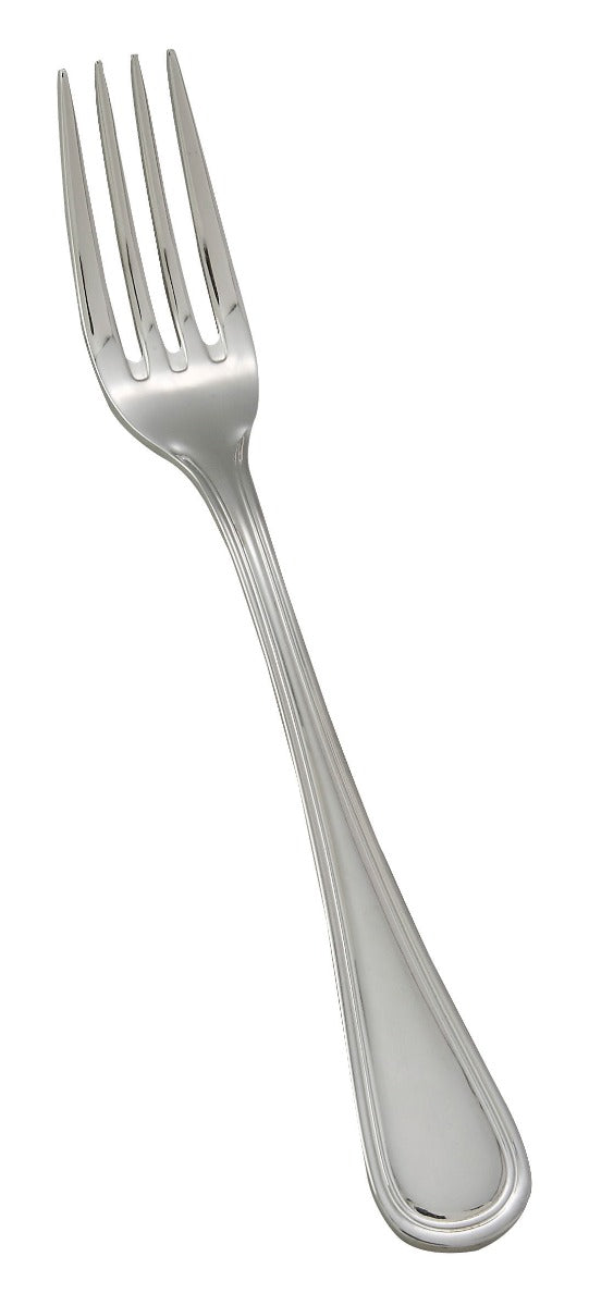 Winco 0030-05 Shangarila 18/8 Stainless Steel Extra Heavy Weight Dinner Fork 7-1/4" - 300/Case