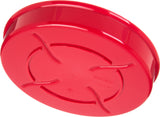 Carlisle 047505 Polycarbonate Stackable Interlocking Tortilla Server with Lid 7-1/2" - Red