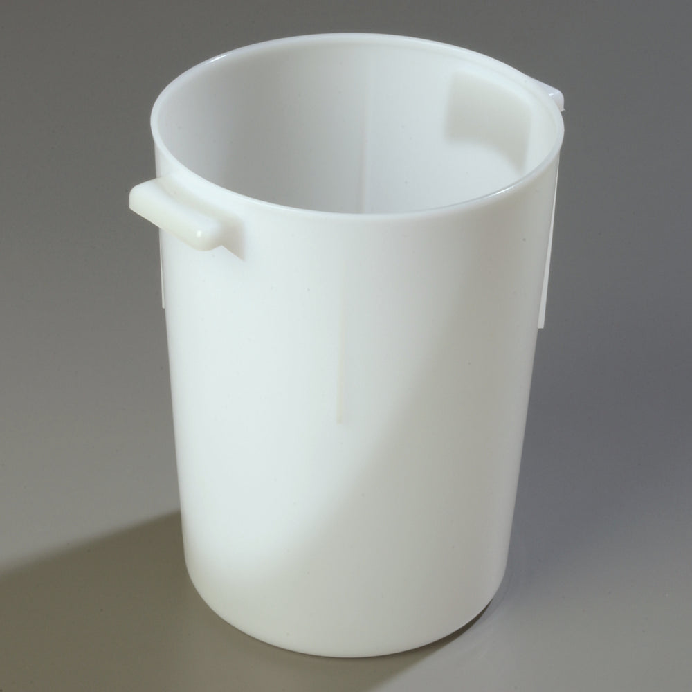 Carlisle 080002 StorPlus Polyethylene Bain Marie Food Storage Container 8 qt. - White