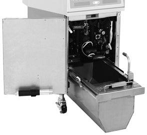 Vulcan 1VK65CF Natural Gas Floor Fryer with PowerFry5, Computer Controls, and KleenScreen Filtration - Holds 65 to 70 lbs. - 80,000 BTU