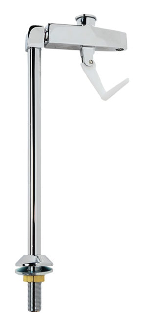 Fisher 1008 Single Inlet Pedestal Push Back Glass Filler Faucet 10"H