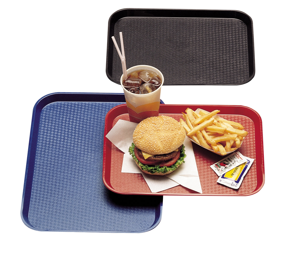 Cambro 1014FF163 Fast Food Tray 10-7/16" x 13-9/16" - Red