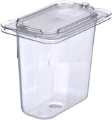 Carlisle 3068807 StorPlus Polycarbonate Food Pan 6" Deep - 1/9 Size - Clear