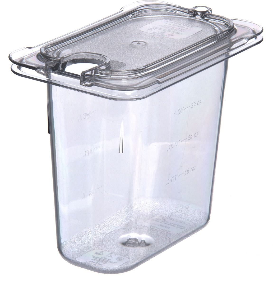Carlisle 3068807 StorPlus Polycarbonate Food Pan 6" Deep - 1/9 Size - Clear