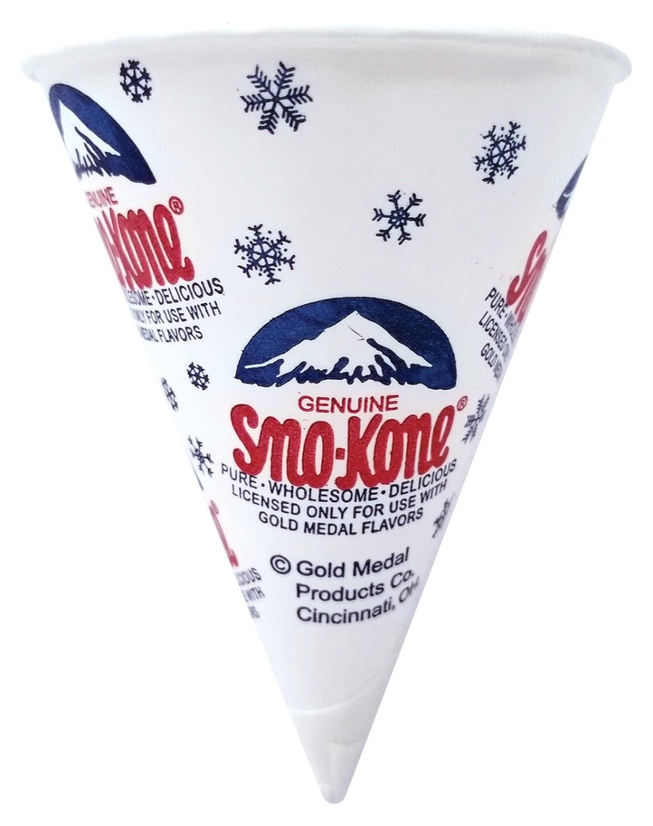 Gold Medal 1060M Sno-Kone Disposable Snow Cone Cups 6 oz. - 200/Sleeve