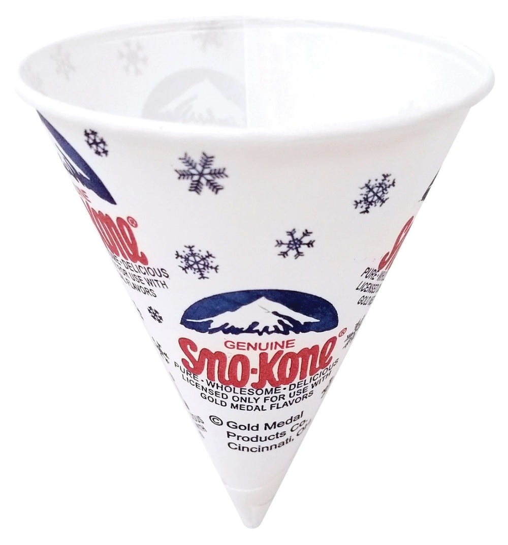 Gold Medal 1060M Sno-Kone Disposable Snow Cone Cups 6 oz. - 200/Sleeve