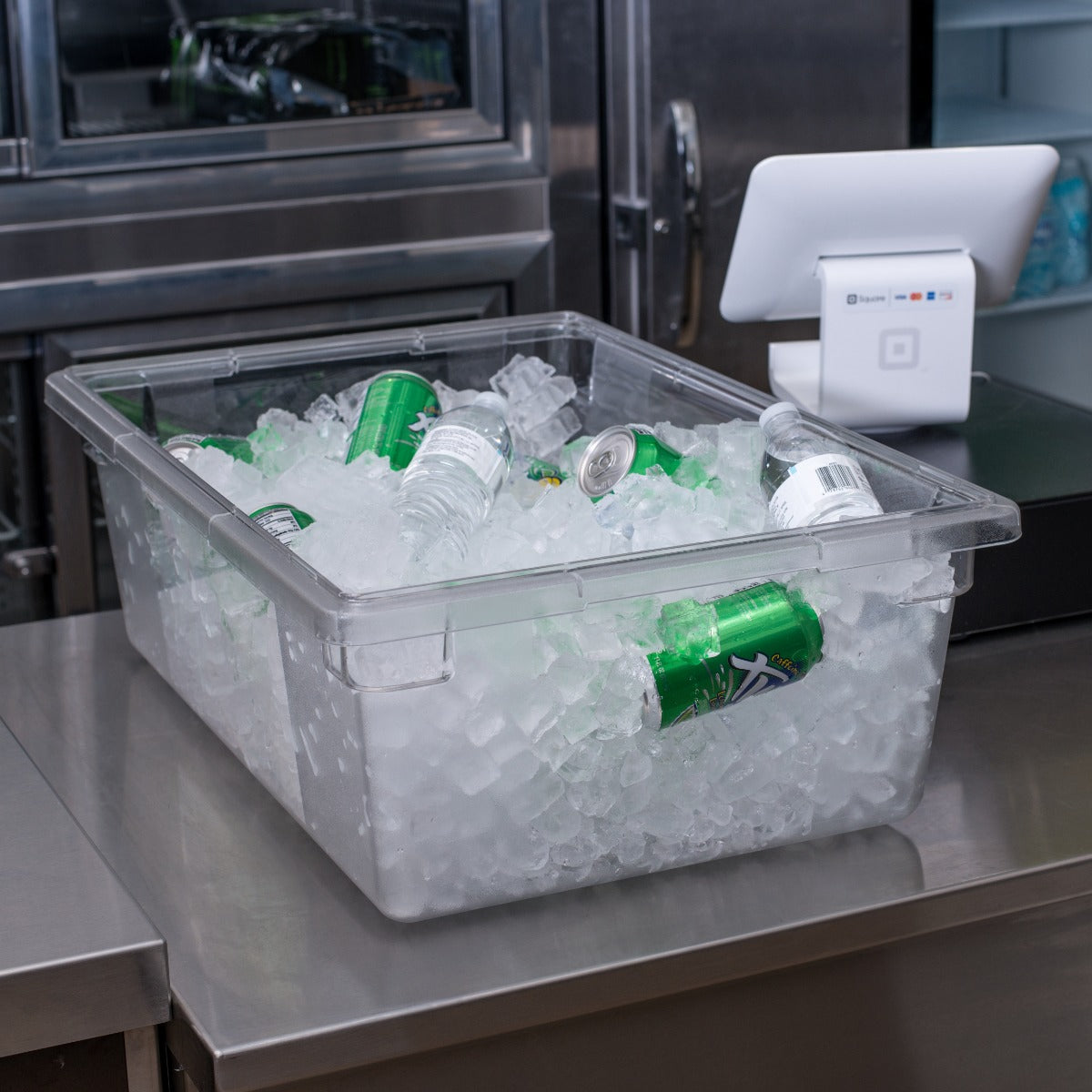 Carlisle 1062207 Food Storage Box 12-1/2 Gal Polycarbonate Clear